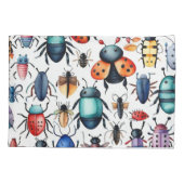 かわいいカラフル虫 枕カバー (裏面)