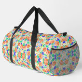 かわいいカラフル蝶バラパターン ダッフルバッグ (右コーナー)