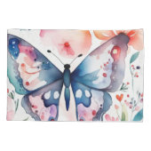 かわいいカラフル蝶 枕カバー (裏面)