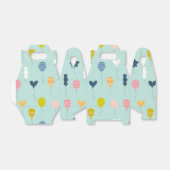 かわいいカラフル誕生日パーティー風船パターン フェイバーボックス (折り畳みなし)