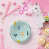 かわいいカラフル誕生日パーティー風船パターン ペーパーボウル (パーティー)