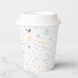 かわいいカラフル誕生日パーティー 紙コップ