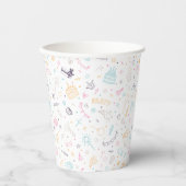 かわいいカラフル誕生日パーティー 紙コップ (正面)