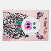 かわいいカラフル豚のキッチンタオル キッチンタオル (横)