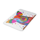 かわいいカラフル豚バスマット バスマット (アングル)