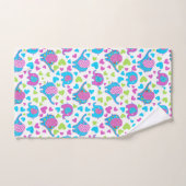 かわいいカラフル象 バスタオルセット (ハンドタオル)