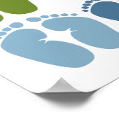 かわいいカラフル足ポスター ポスター (角)