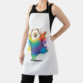 かわいいカラフル踊りチョー エプロン (インサイチュ)