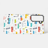 かわいいカラフル車の交通パターン SAMSUNG GALAXYケース (裏面横)