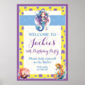 かわいいカラフル魔法人魚 ポスター (正面)