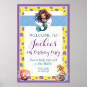 かわいいカラフル魔法人魚 ポスター (正面)