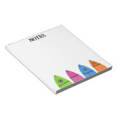 かわいいカラフル魚のメモ帳 ノートパッド (アングル)