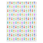 かわいいカラフル魚の柄 テーブルクロス (正面)