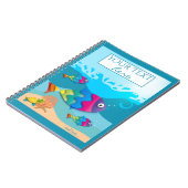 かわいいカラフル魚の海手帳 ノートブック (左側)