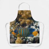 かわいいカラフル魚 エプロン (正面)