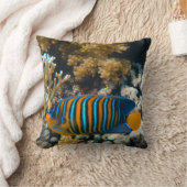 かわいいカラフル魚 クッション (ブランケット)