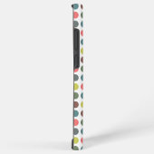 かわいいカラフル70sパターン水玉模様 samsung galaxyケース (右側面)