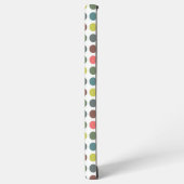 かわいいカラフル70sパターン水玉模様 samsung galaxyケース (左側面)