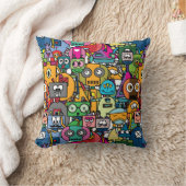 🤖かわいいカラフル クッション (ブランケット)