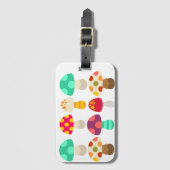 かわいいカラフル ラゲッジタグ (正面縦)