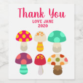 かわいいカラフル ワインラベル (シングルラベル)