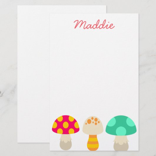 かわいいカラフル 便箋 (正面/裏面)