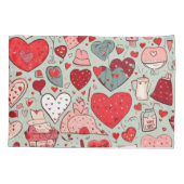 かわいいカラフル 枕カバー (裏面)