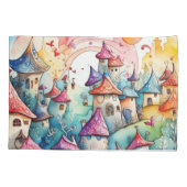 かわいいカラフル 枕カバー (裏面)