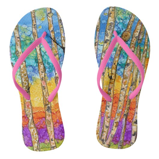 かわいいカラフル《植物》アスペンツリービーチサンダル ビーチサンダル (ソール)