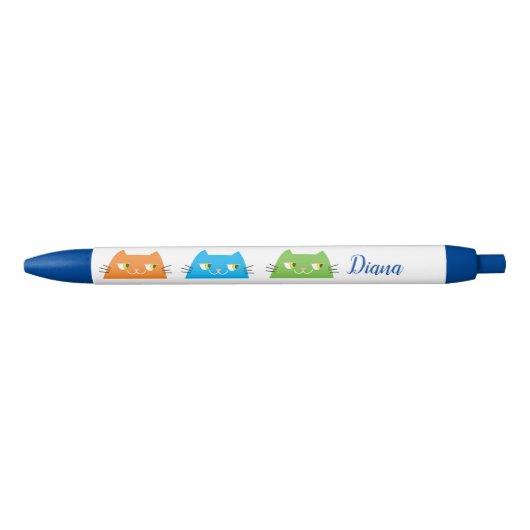 かわいいカラフル 黒ボールペン (正面)