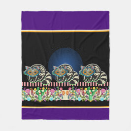 かわいいカラベラキャッツフリースブランケット フリースブランケット