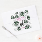 かわいいカラベラキャッツ子供の誕生日パーティーの好意 スクエアシール (封筒)