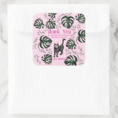 かわいいカラベラキャッツ子供の誕生日パーティーの好意 スクエアシール (バッグ)