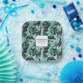 かわいいカラベラ猫子供の誕生日パーティー用品 ペーパープレート (パーティー)