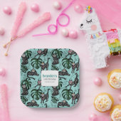 かわいいカラベラ猫子供の誕生日パーティー用品 ペーパープレート (パーティー)