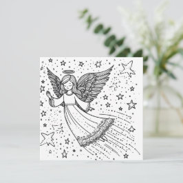 かわいいカラーアートガーディアンエンジェル シーズンカード