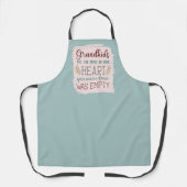かわいいカラー編集可能グランドキッズ塗りつぶしハート引用文 エプロン (正面)