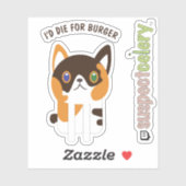 かわいいカリコキャット/キッテンラインアート シール (シート)