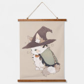 かわいいカリコ遊キャットアウィッチ 吊り下げ型タペストリー (正面)