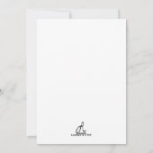 かわいいカリフォルニアポピー花ヴィンテージスタイルカード シーズンカード (裏面)