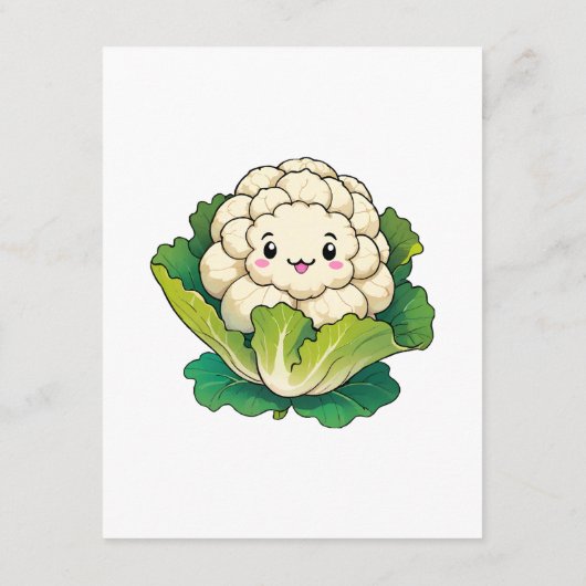 かわいいカリフラワー エンクロージャーカード (裏面)