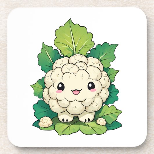 かわいいカリフラワー コースター (正面)