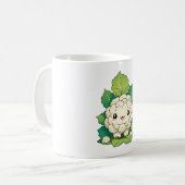 かわいいカリフラワー コーヒーマグカップ (正面左)