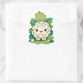 かわいいカリフラワー スクエアシール (バッグ)