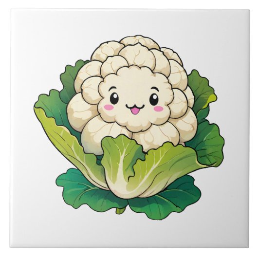 かわいいカリフラワー タイル (正面)