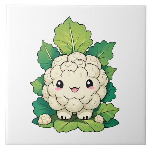 かわいいカリフラワー タイル (正面)