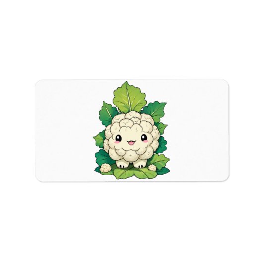 かわいいカリフラワー ラベル (正面)