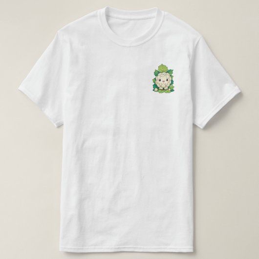 かわいいカリフラワー Tシャツ (デザイン正面)