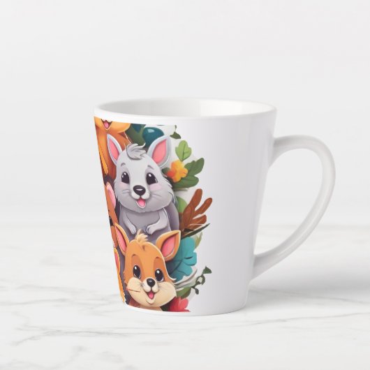 かわいいカルチャー動物コラージュ ラテマグ (右)