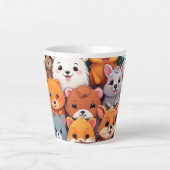 かわいいカルチャー動物コラージュ ラテマグ (正面)